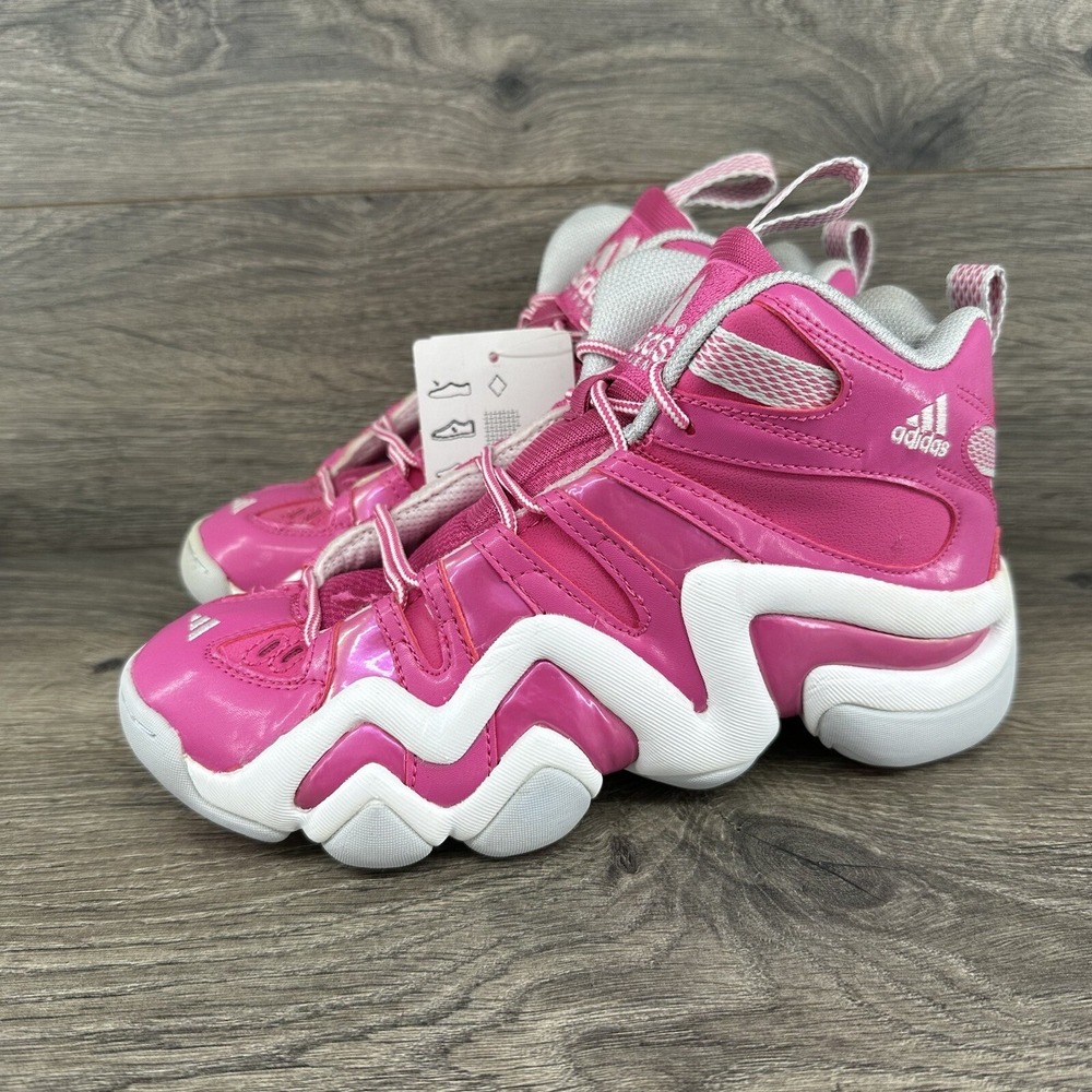Adidas Crazy 8 J‎ Basketball Shoes Youth Size 4.5 Pink C75831 Kobe Bryant